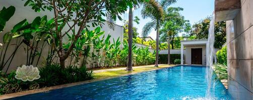 3-спальная двухуровневая вилла с большим бассейном в 15 минутах ходьбы от пляжа Бангтао