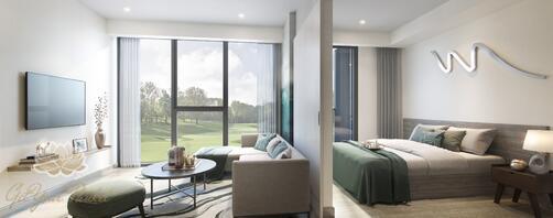 2-спальные апартаменты в новом комплексе с видом на гольф-поля