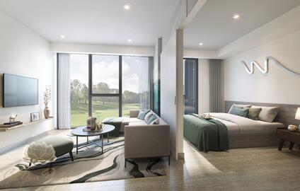 2-спальные апартаменты в новом комплексе с видом на гольф-поля