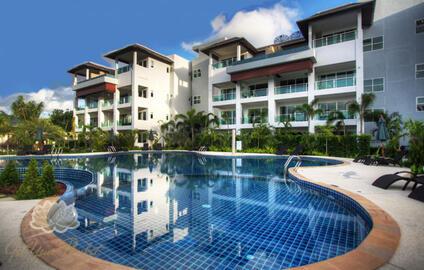 Апартаменты с джакузи  в резорте, 300 м от пляжа Банг Тао