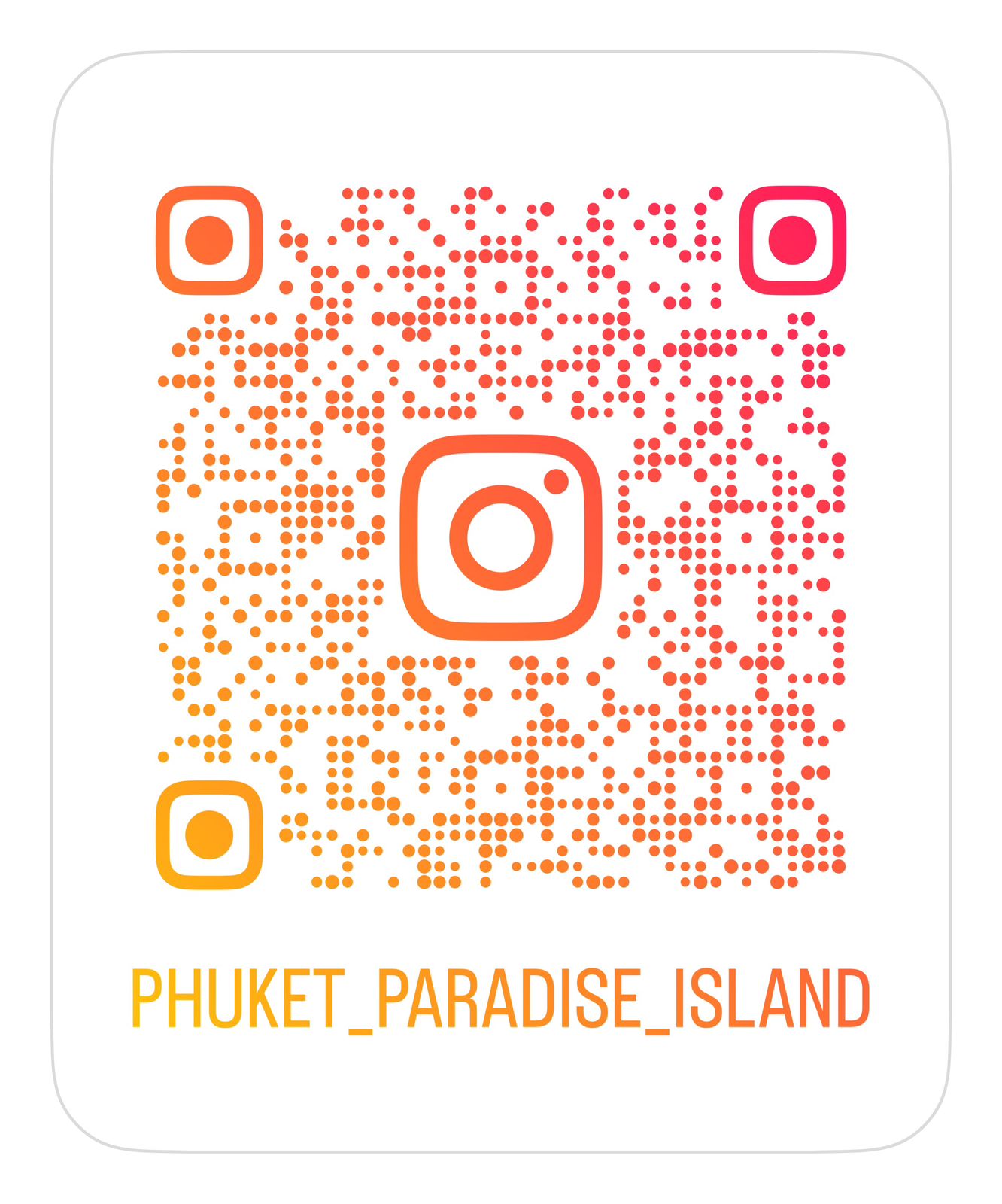 QR code Instagram - Get Your Phuket